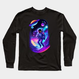 Astronaut in Space V2 Long Sleeve T-Shirt